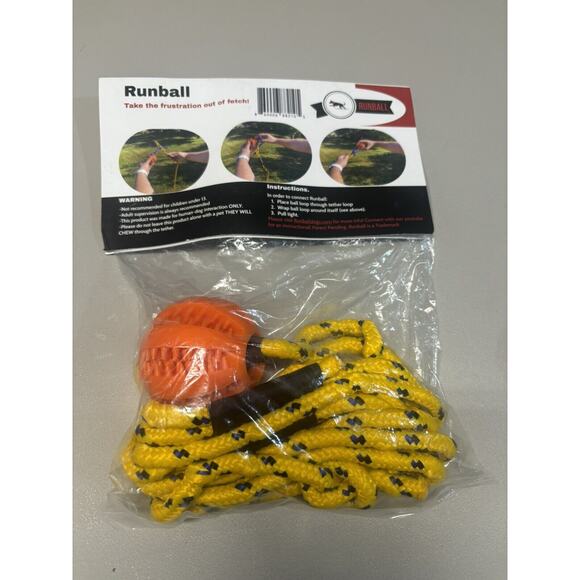 Dog Toy Rope and Ball 10 Feet‎ for Chase, Tug-O-War, Fetch, Agility - Picture 2 of 5